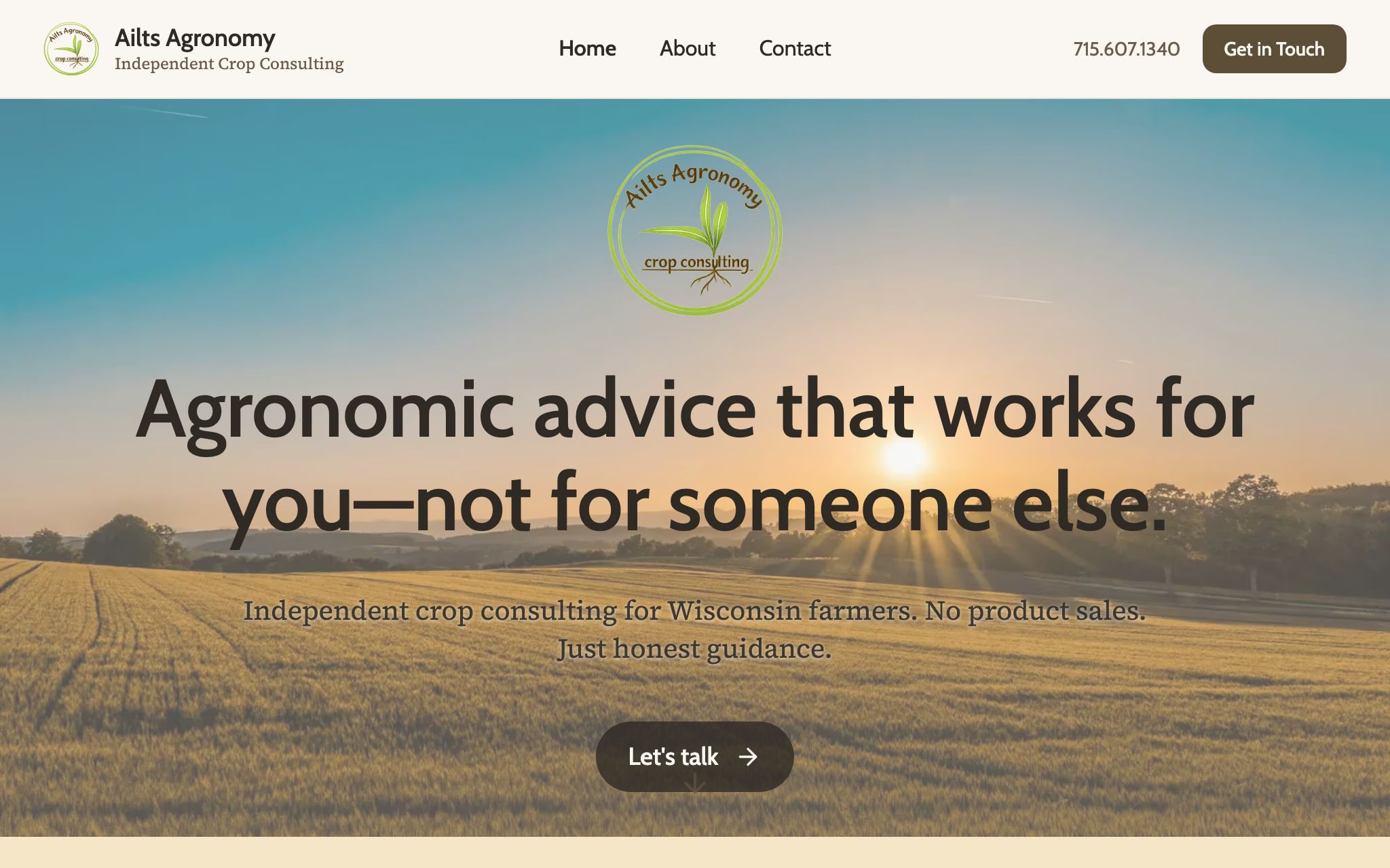 New Ailts Agronomy website
