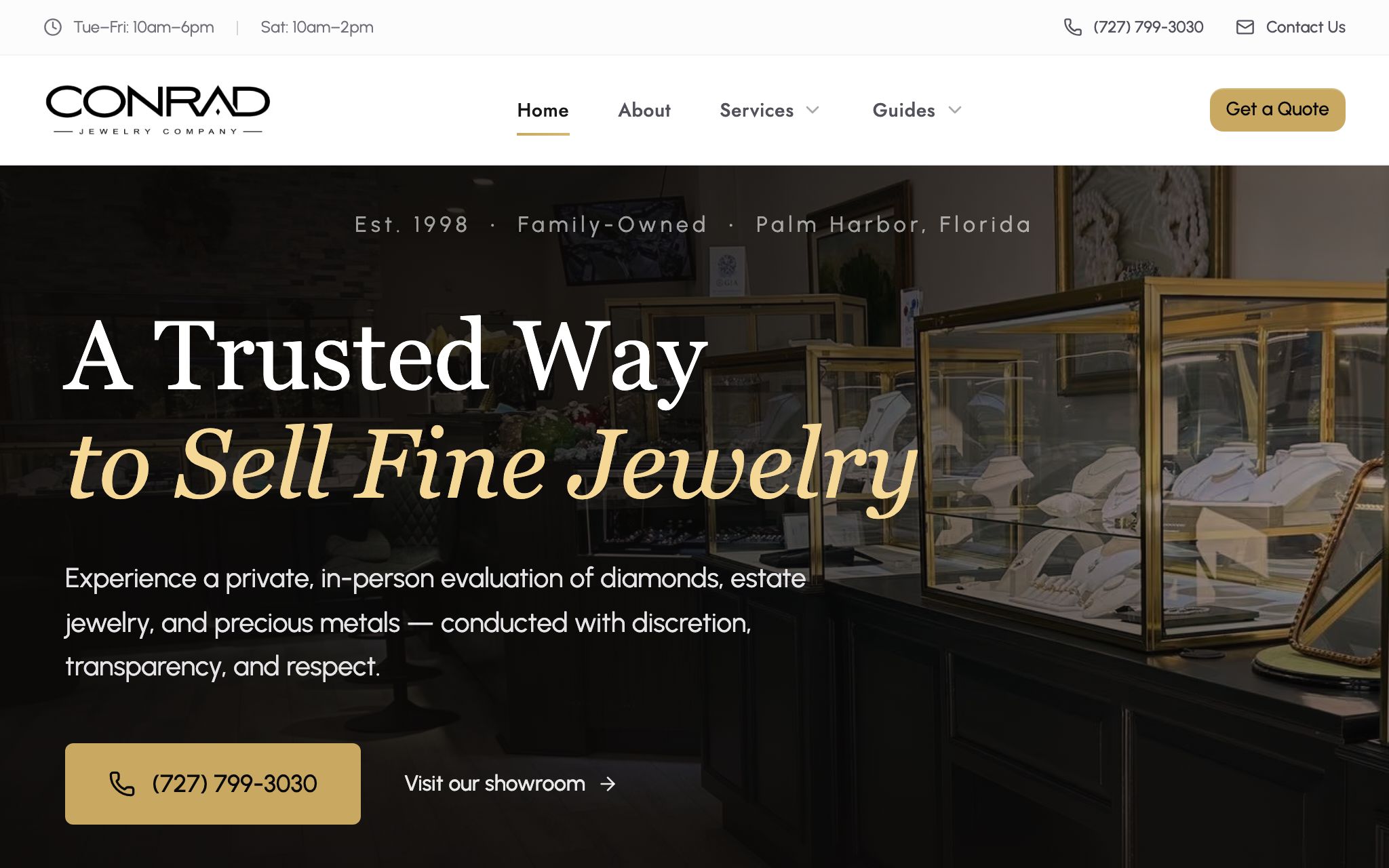 New Conrad Jewelry website